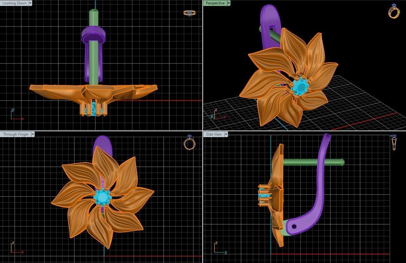 Earring 14 3D print model_6