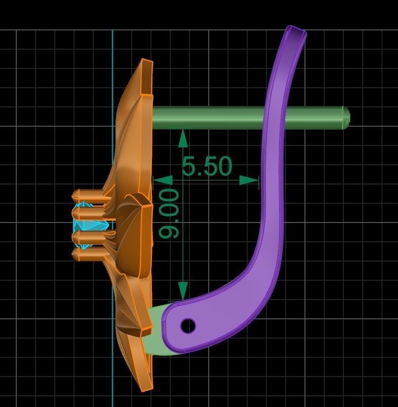 Earring 14 3D print model_5