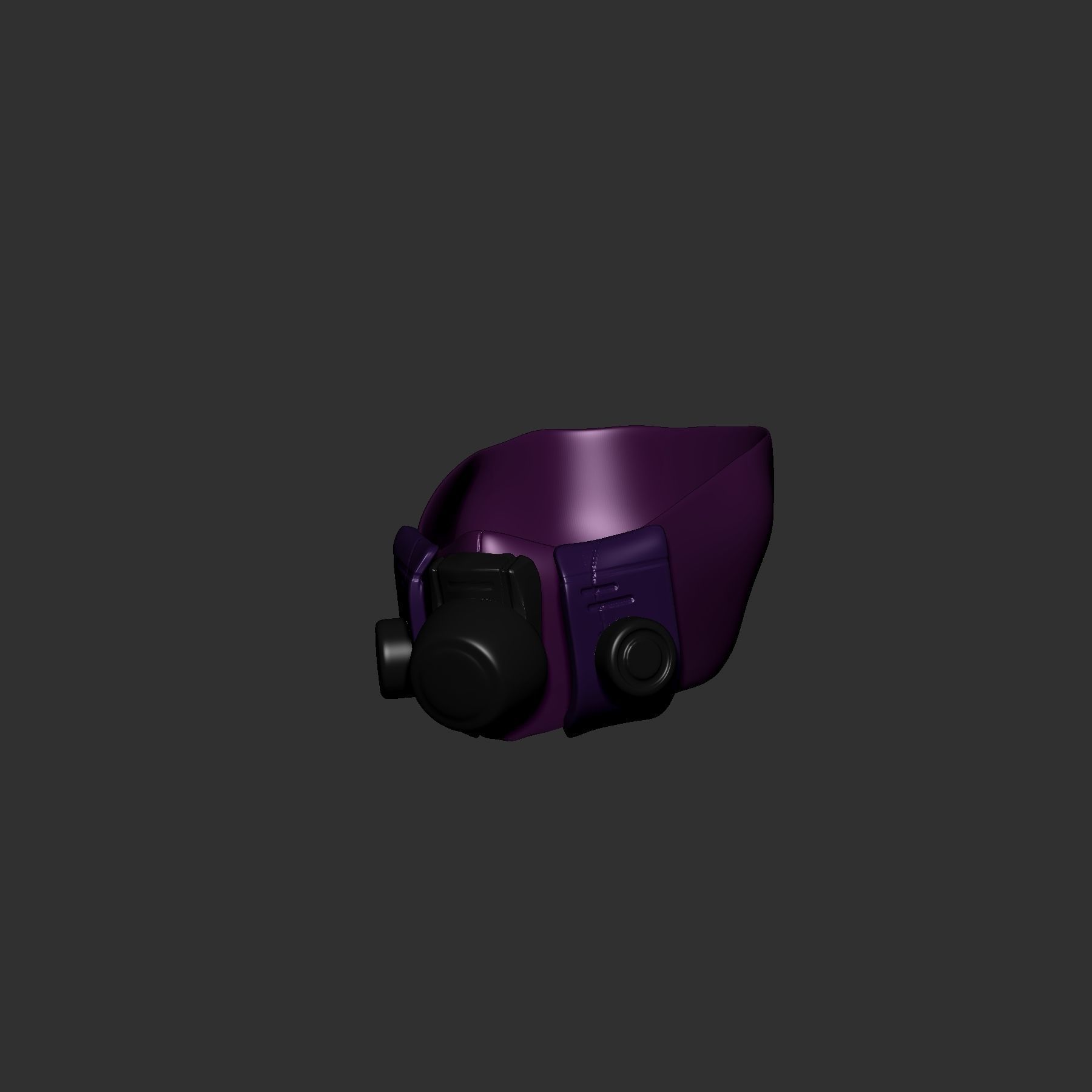 GAS MASK high poly sculpt 3d printable  3D model_2