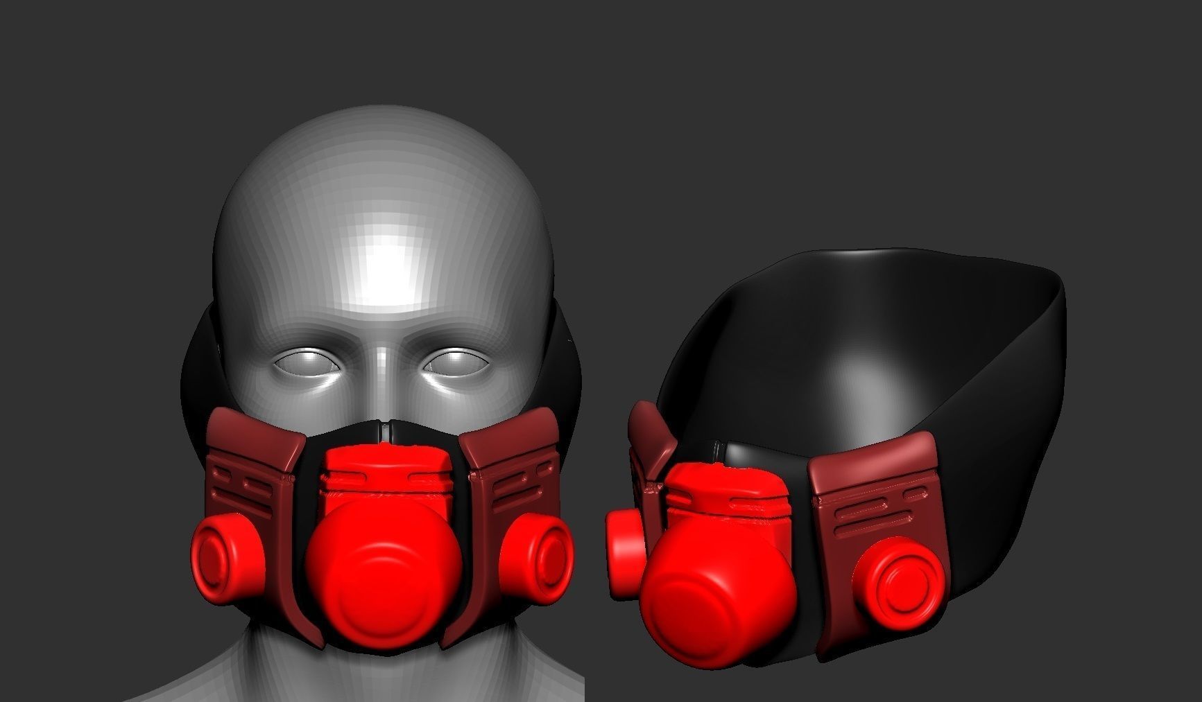 helmet high poly sculpt 3d printable