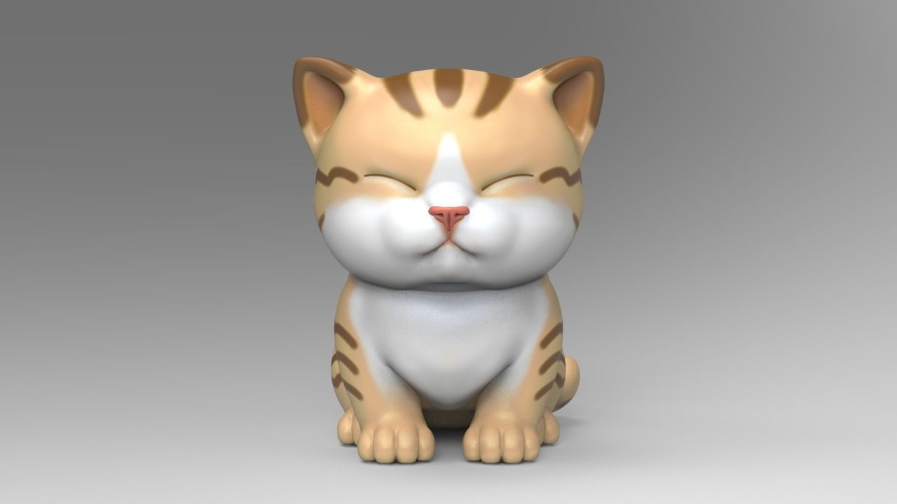 Cute Kitten V3 STL
