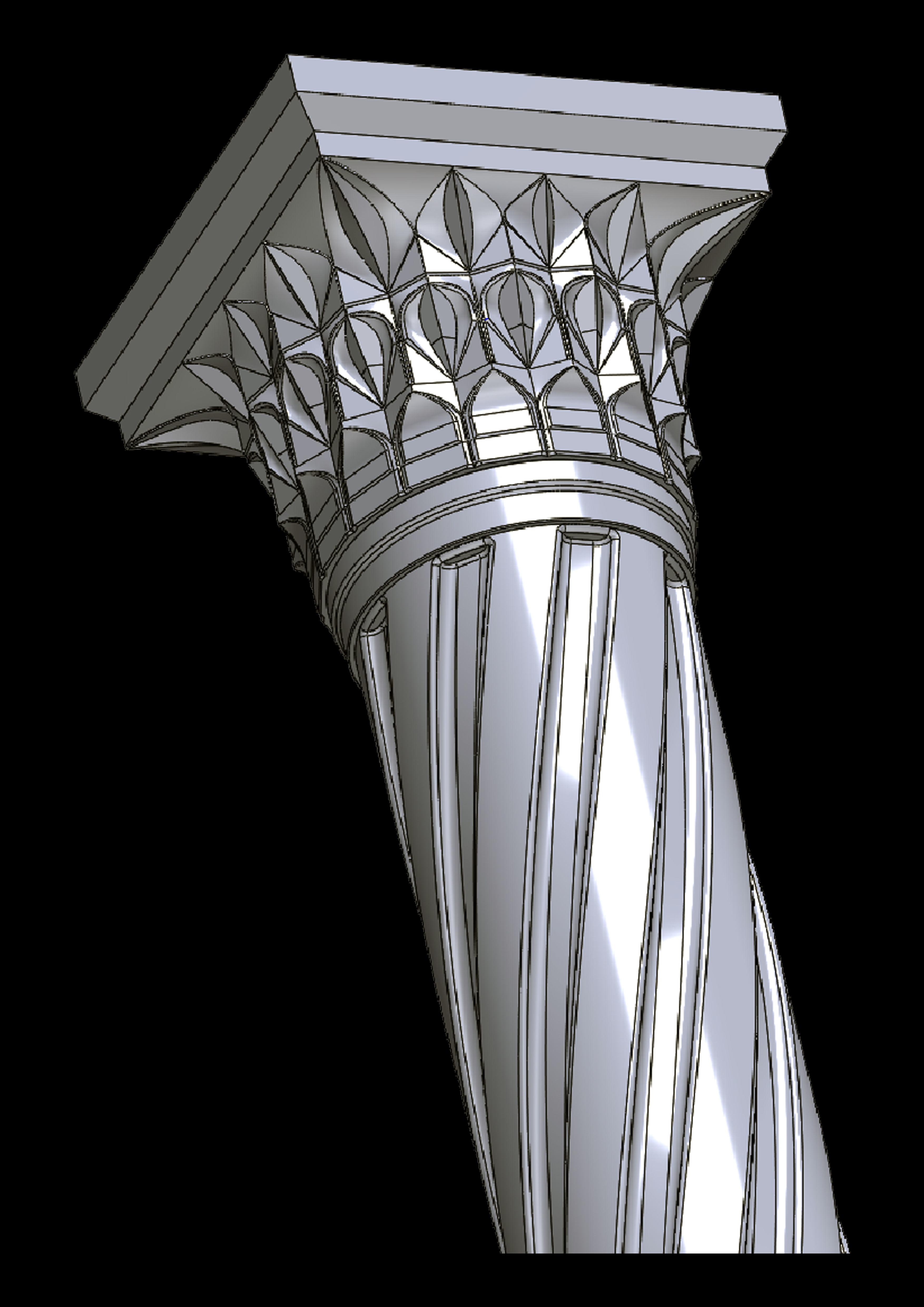 column model ion 3D model_3