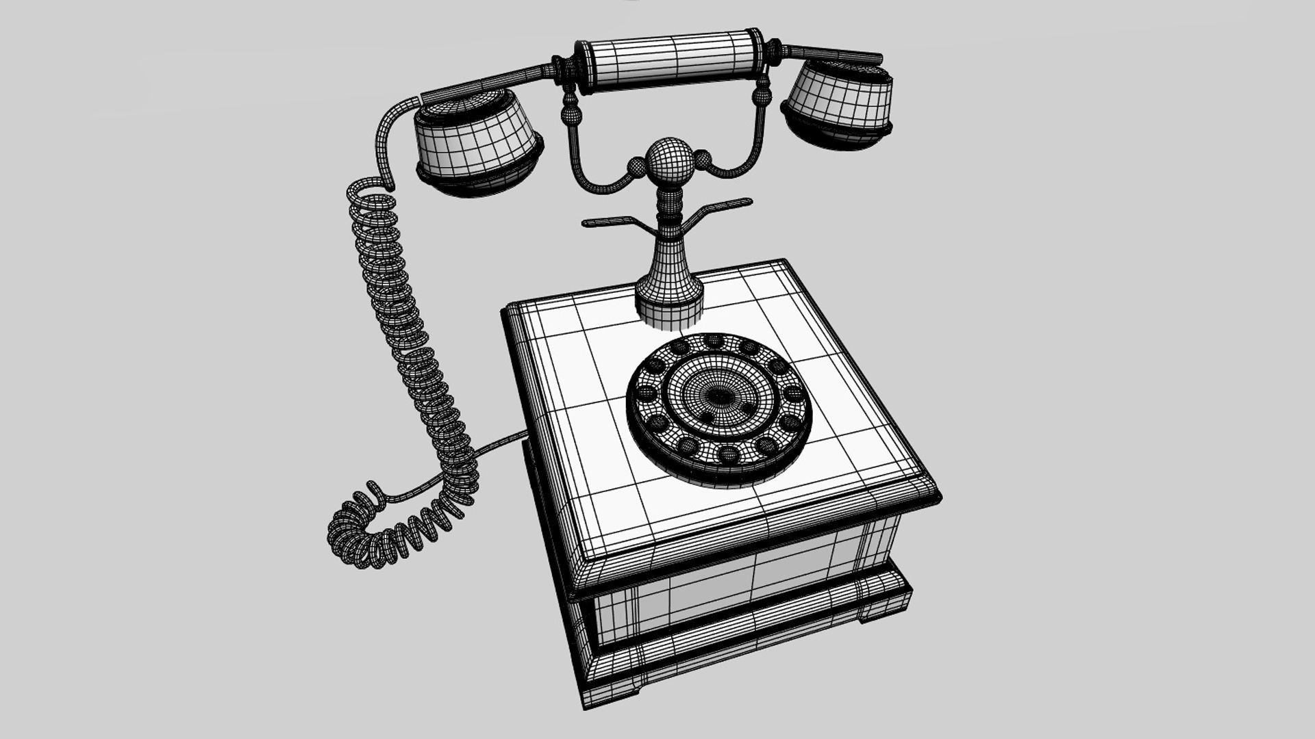 Antique Telephone 3D model_5