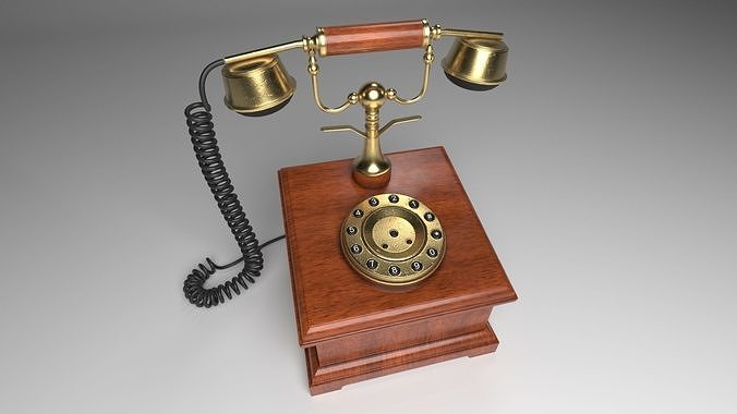 Antique Telephone 3D model