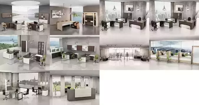 10 Office Interior Pack Collection 