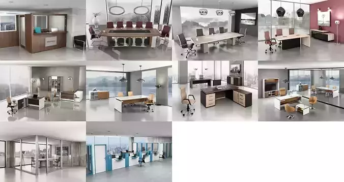 10 Office Interior Pack Collection 