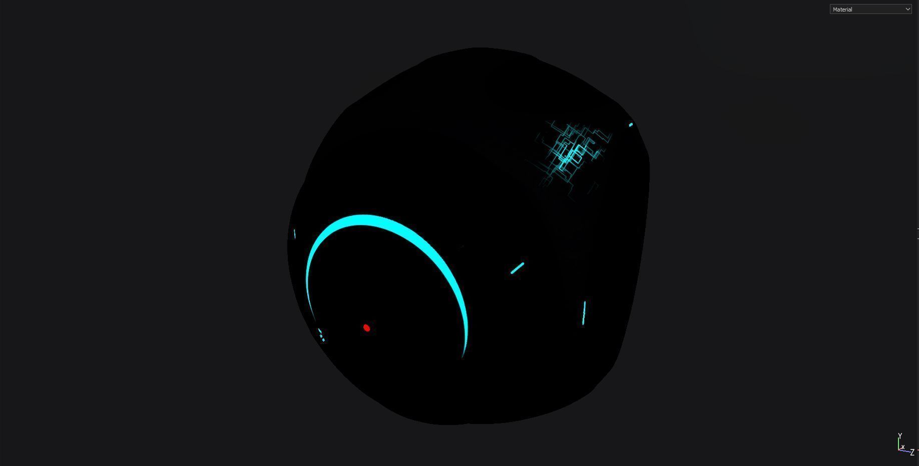 Scifi Camera Drone Low-poly 3D model_4