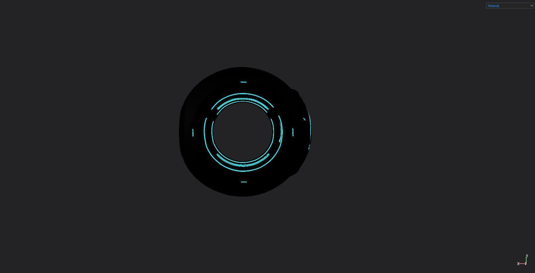 Scifi Camera Drone Low-poly 3D model_6