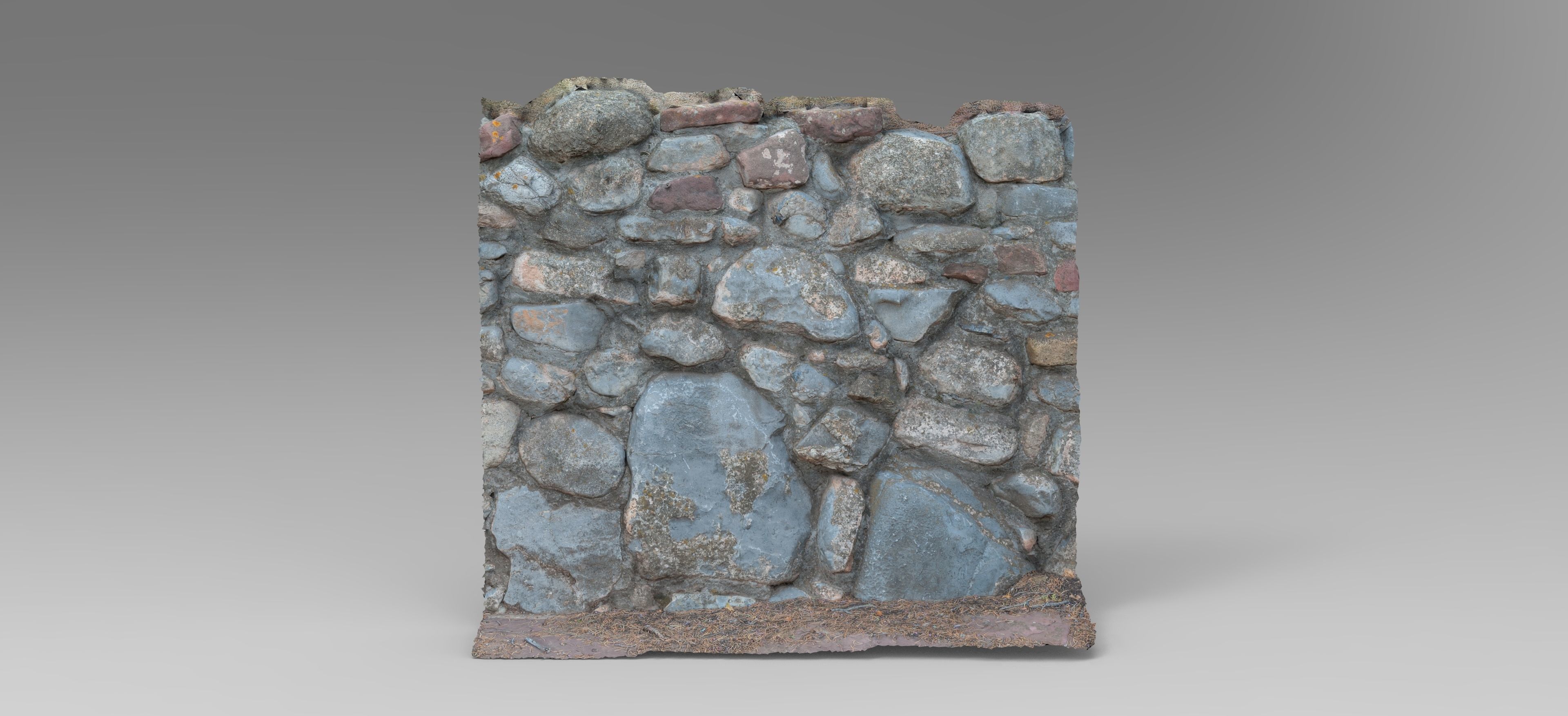 Rock Wall - Game Ready 3D Model - 8K Textures Low-poly 3D model_13