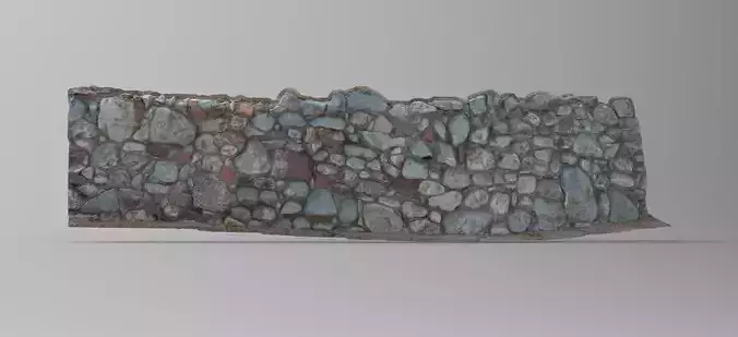 Rock Wall - Game Ready 3D Model - 8K Textures