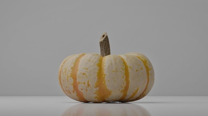 Photoreal Decorative Pumpkin Scan 01 3D model 2