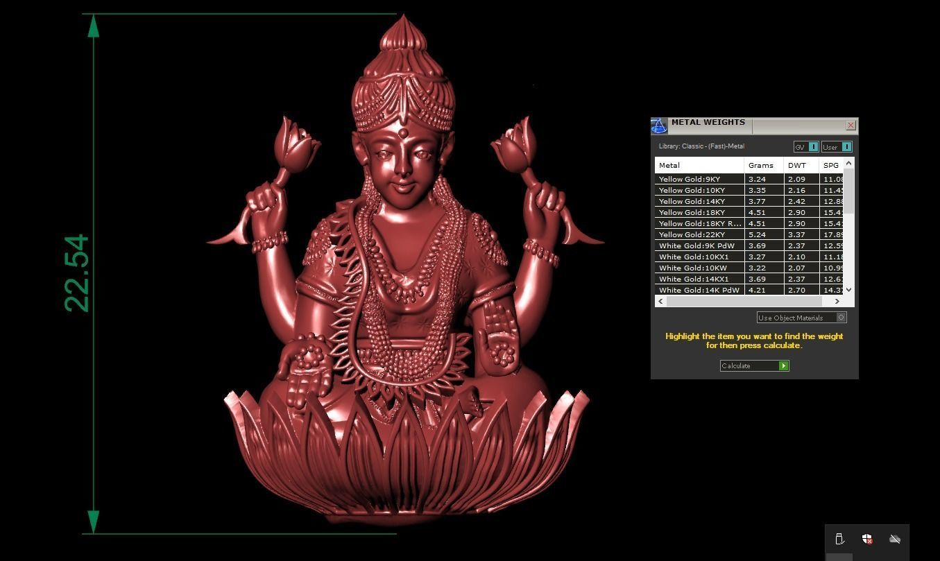 laxmi PANDENTS 3D print model_1