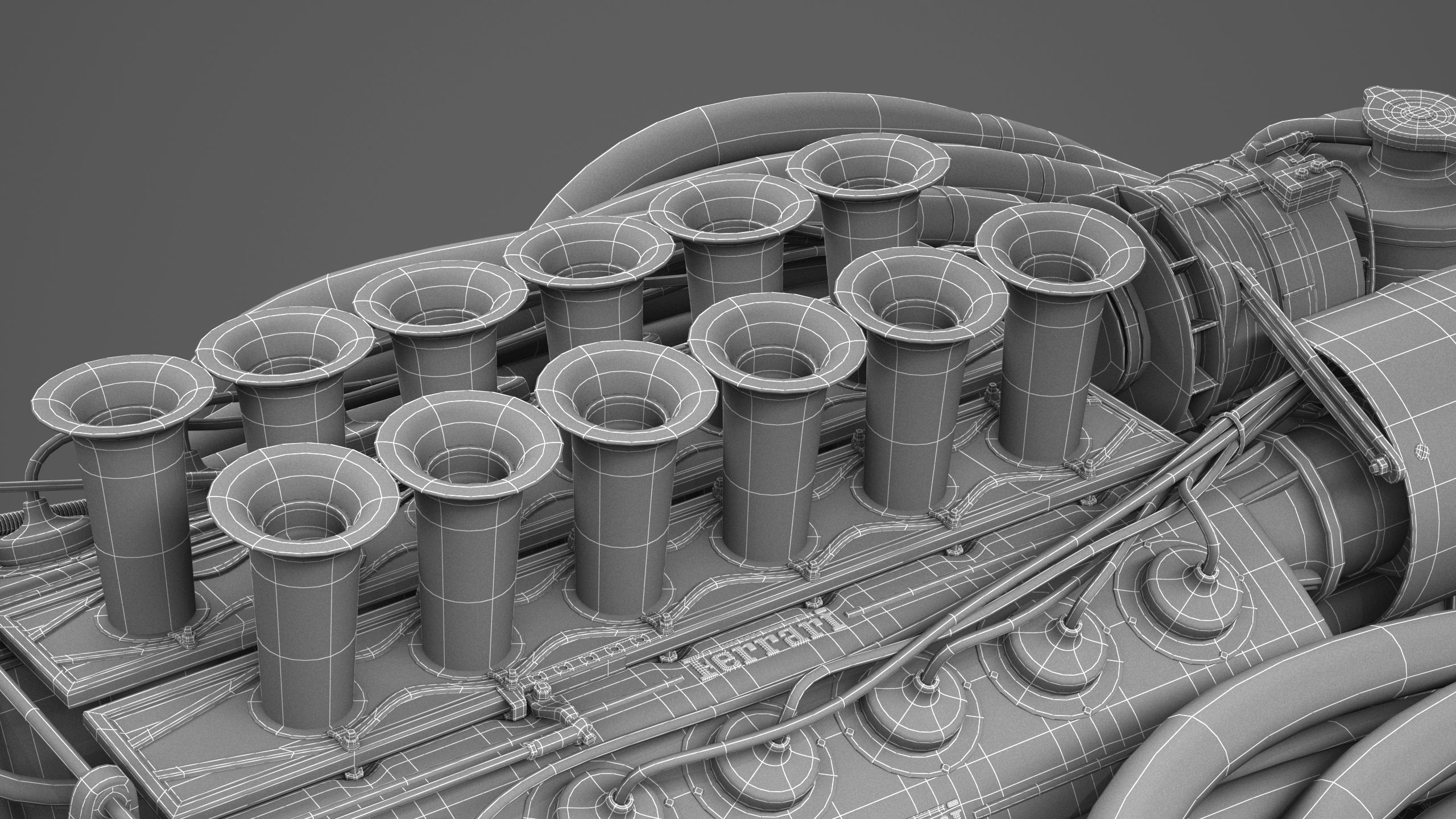 Ferrari 312P V12 Engine - 3 liter 3D model_21