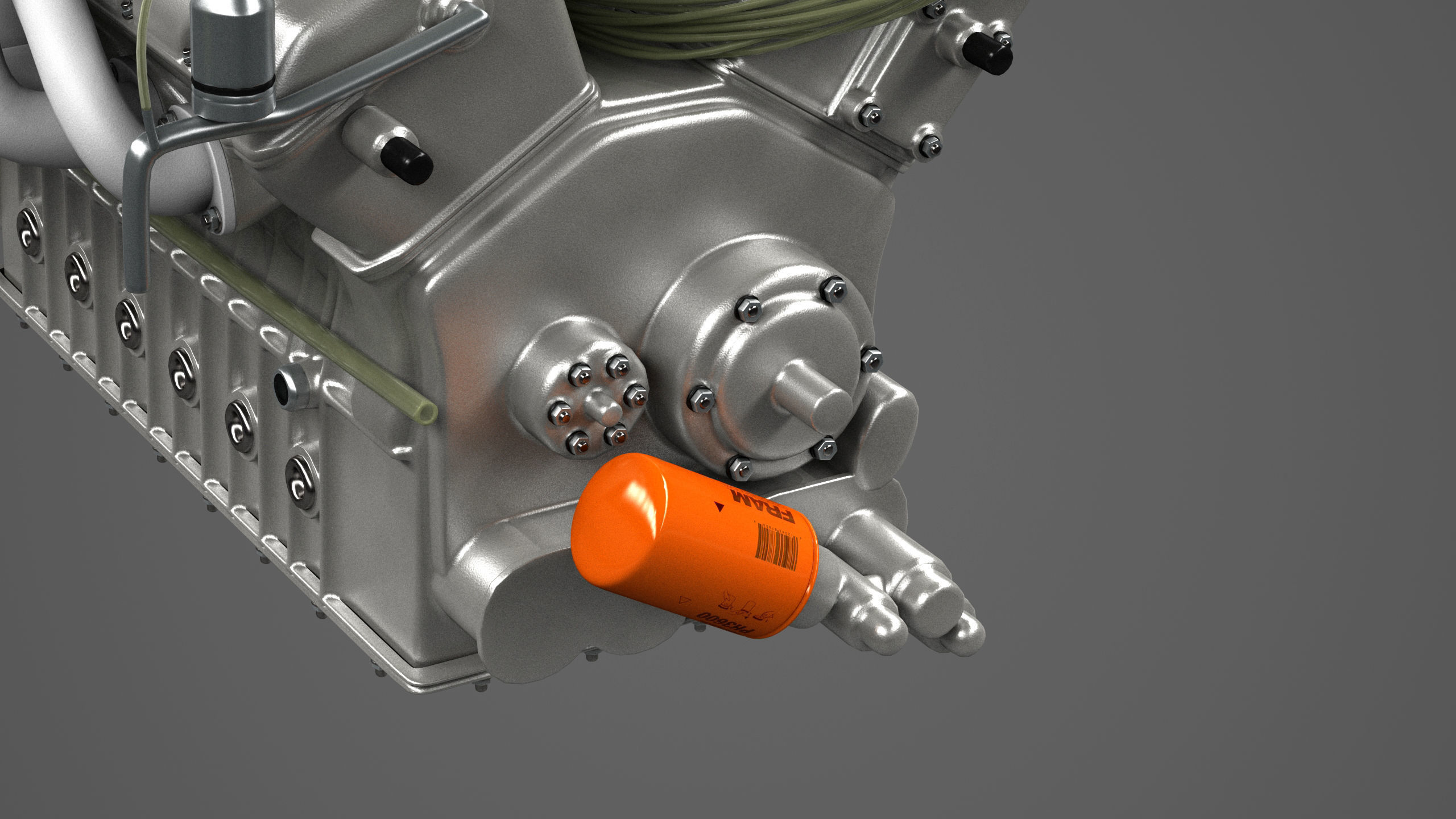 Ferrari 312P V12 Engine - 3 liter 3D model_26