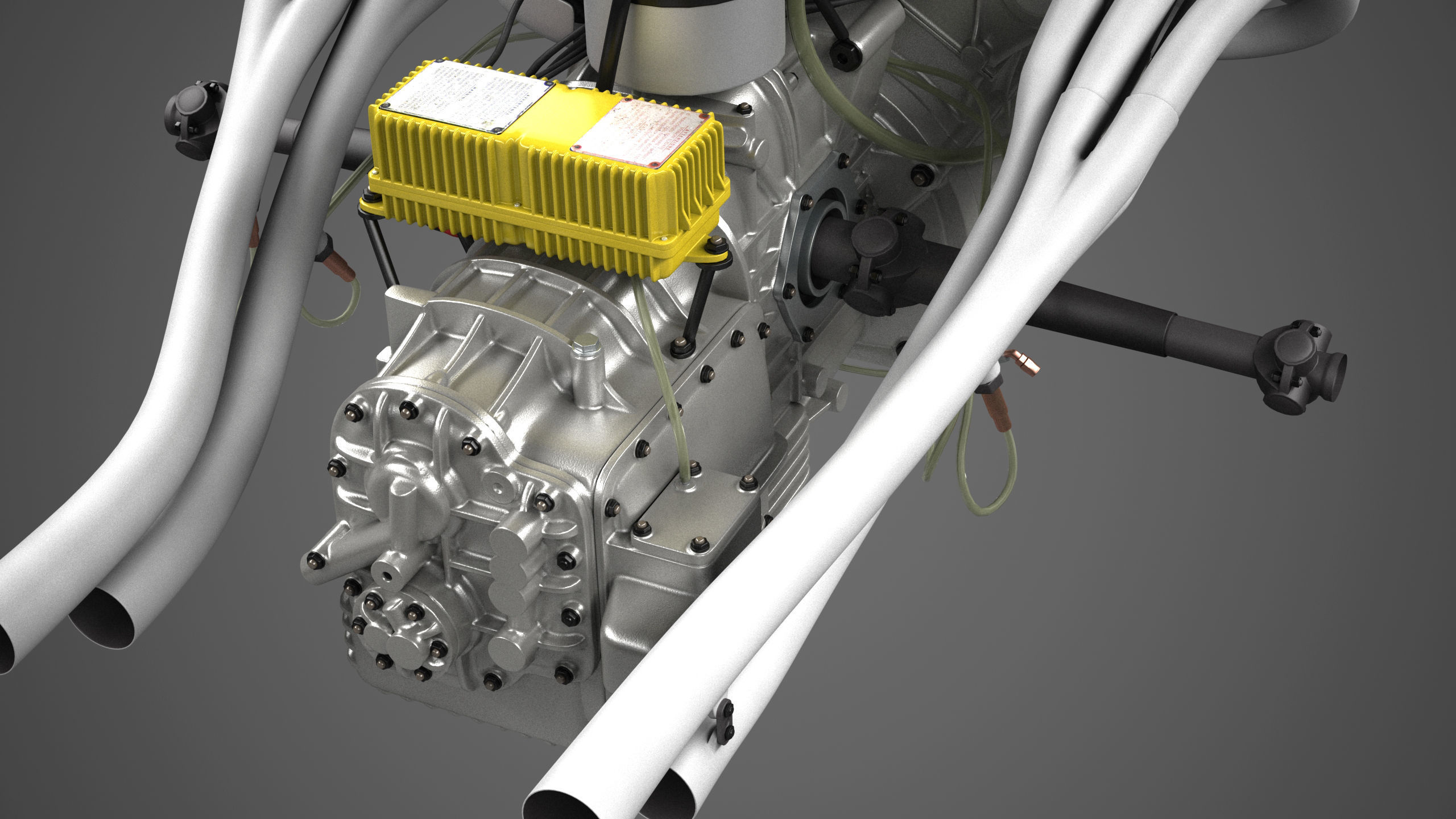 Ferrari 312P V12 Engine - 3 liter 3D model_35