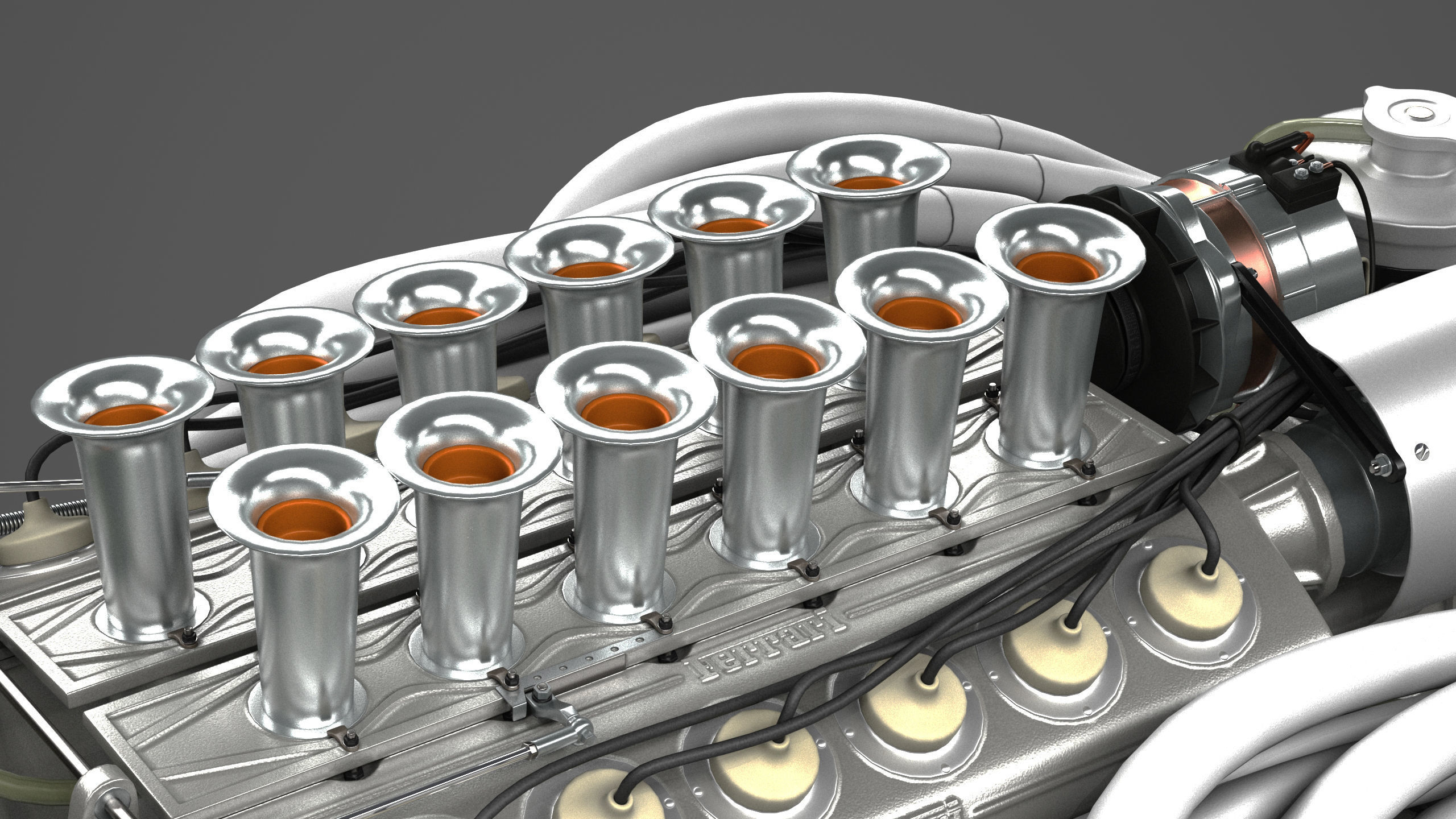 Ferrari 312P V12 Engine - 3 liter 3D model_20