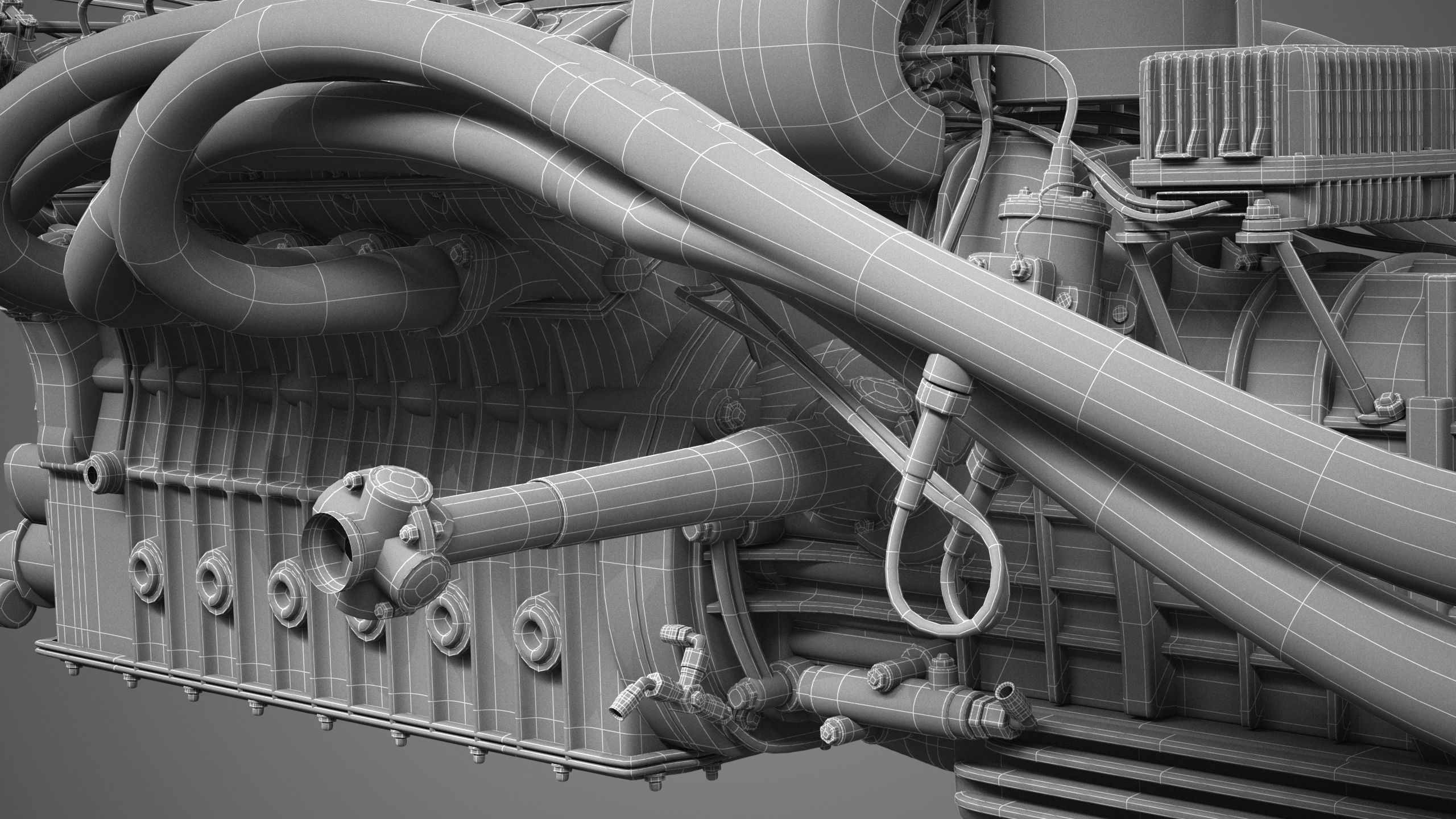 Ferrari 312P V12 Engine - 3 liter 3D model_33