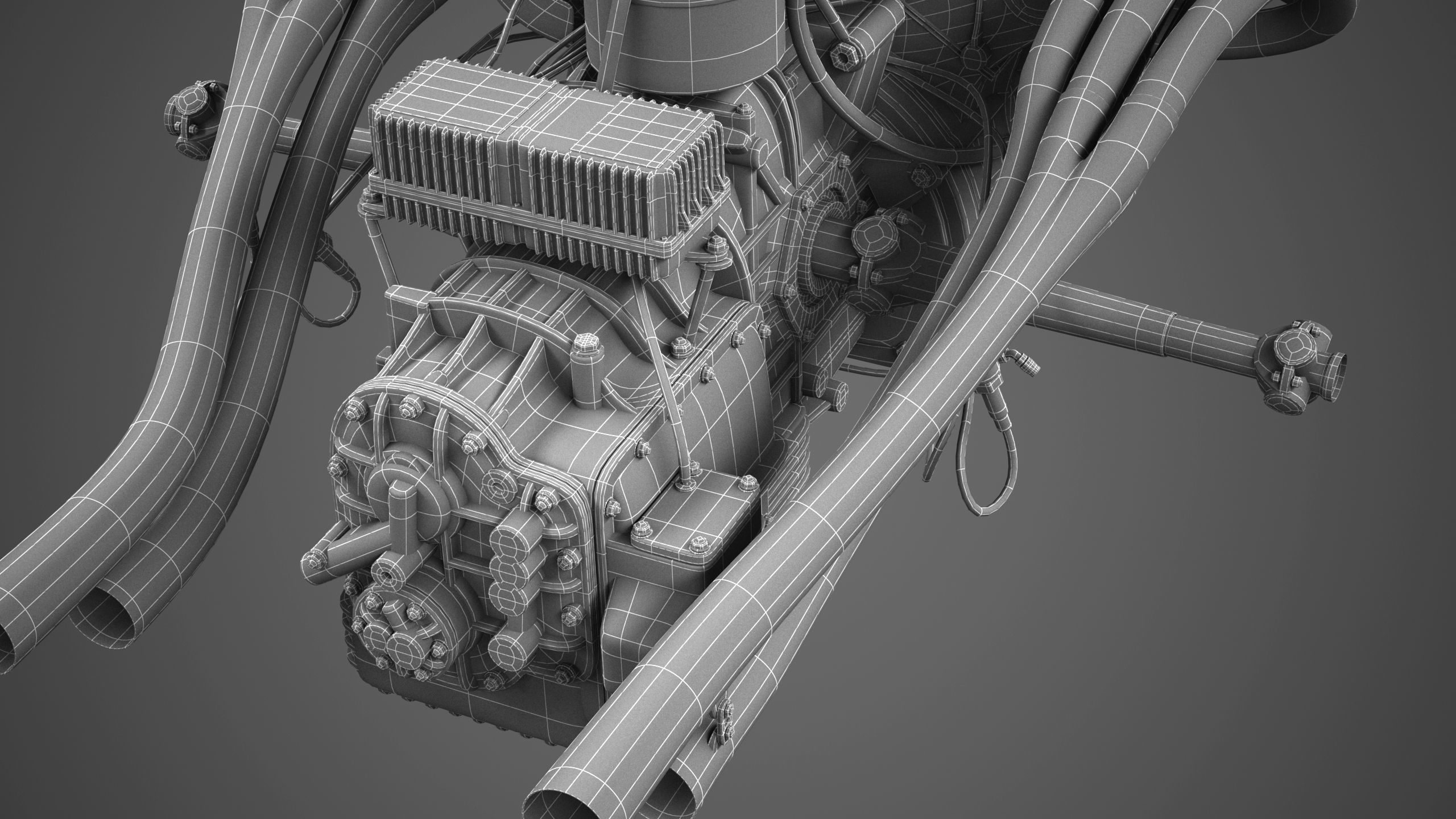 Ferrari 312P V12 Engine - 3 liter 3D model_36
