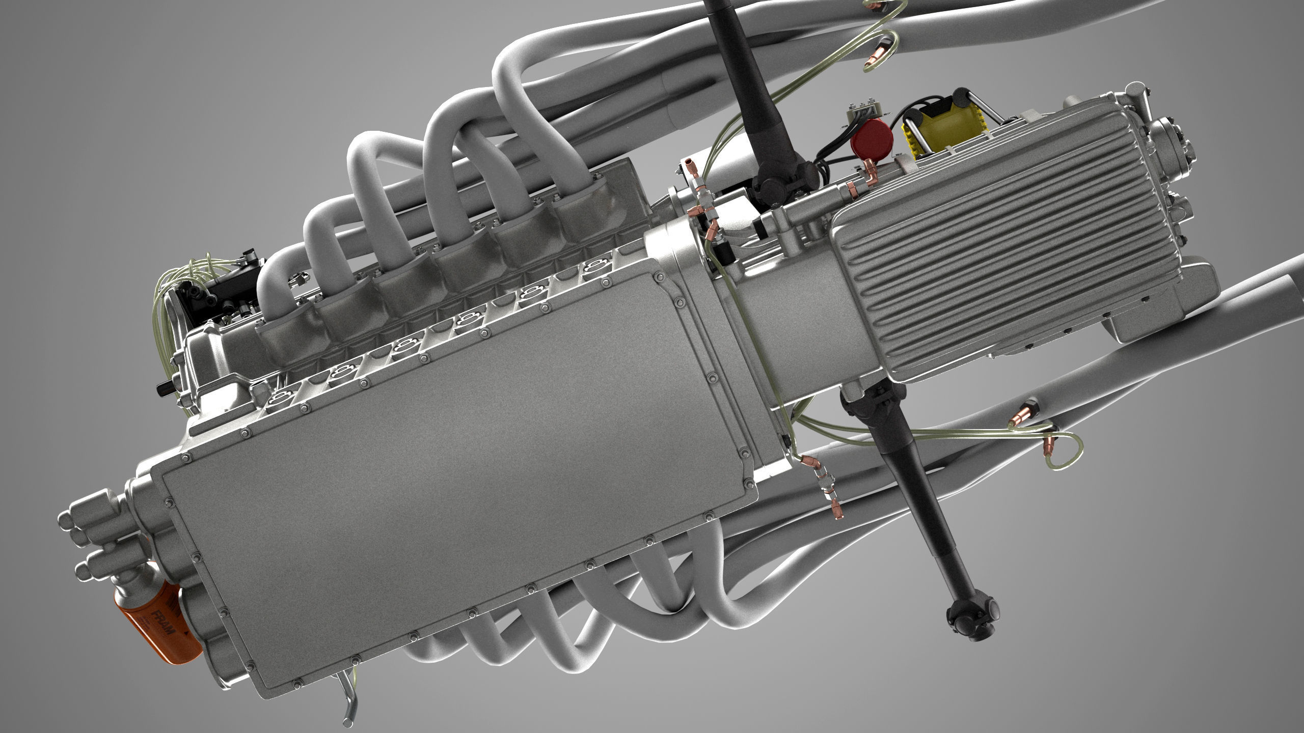 Ferrari 312P V12 Engine - 3 liter 3D model_17