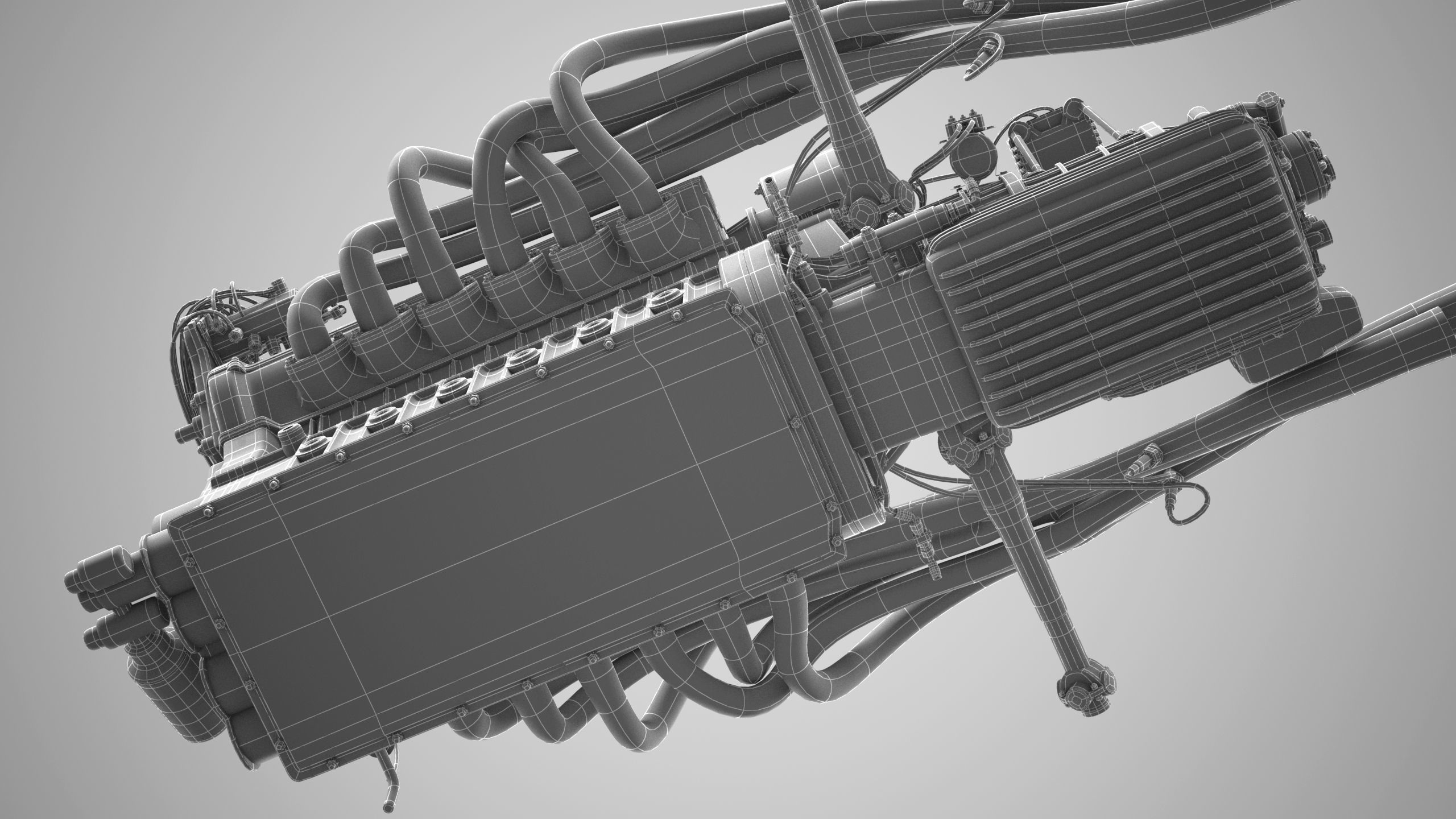 Ferrari 312P V12 Engine - 3 liter 3D model_18