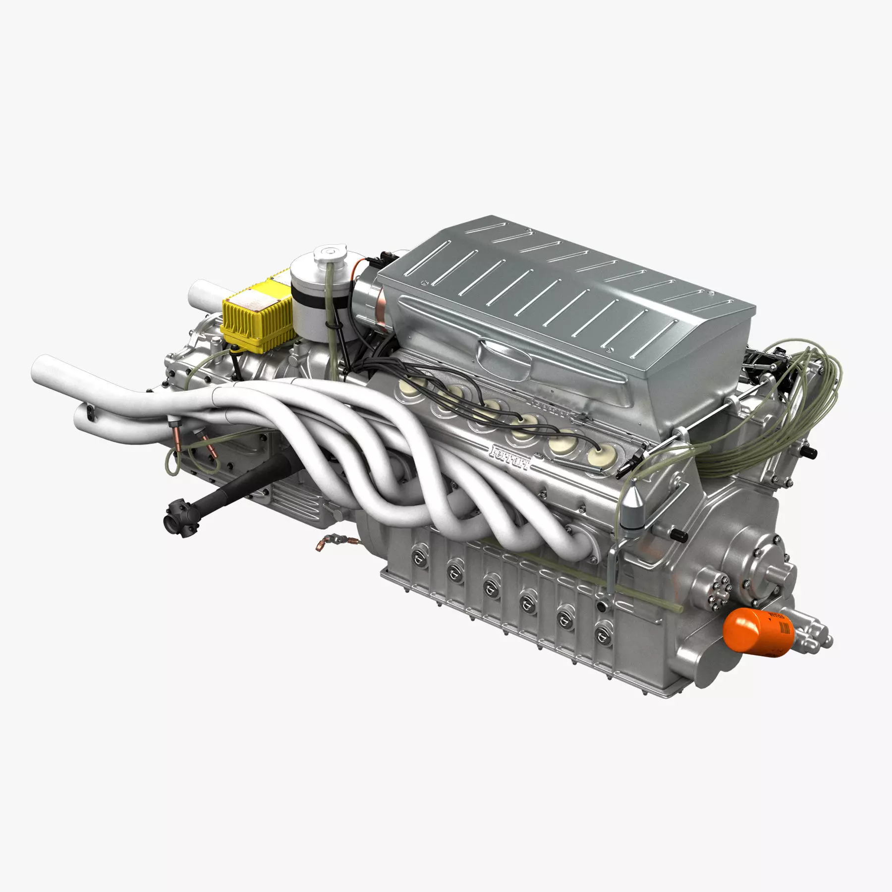 Ferrari 312P V12 Engine - 3 liter 3D model_0