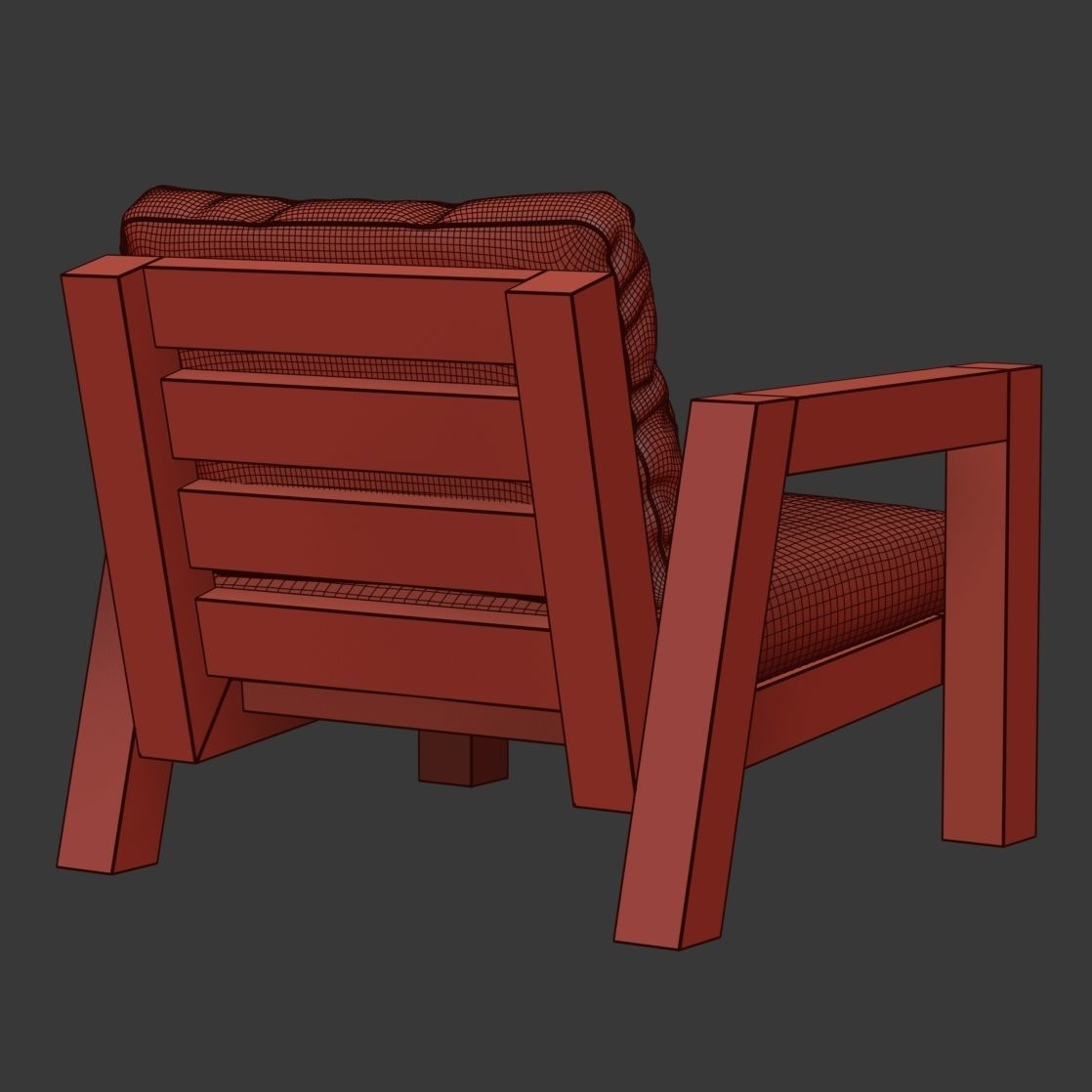 Lars Armchair by Piet Boon 3D model_6