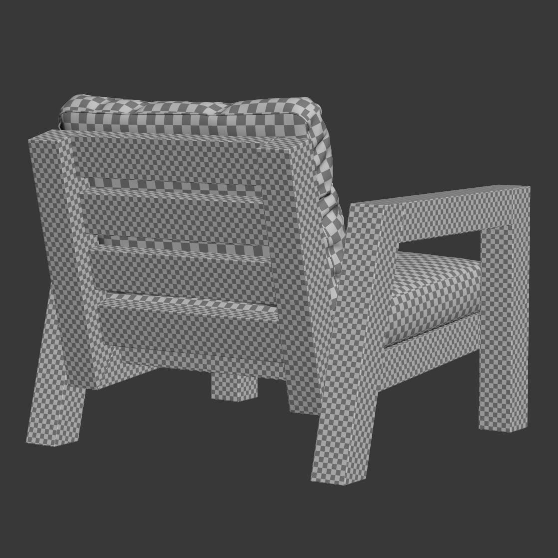Lars Armchair by Piet Boon 3D model_7