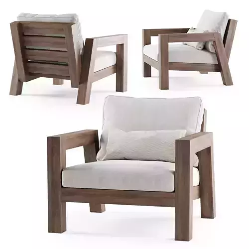 Lars Armchair by Piet Boon 3D model