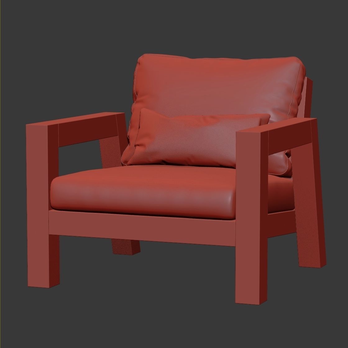Lars Armchair by Piet Boon 3D model_4