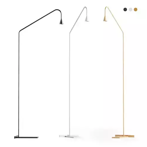 Austere floor lamp