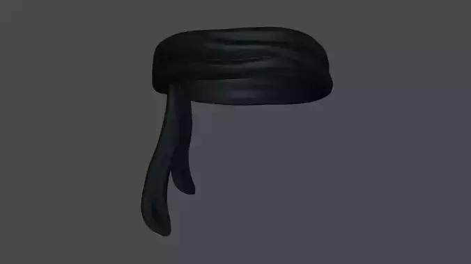 Pirate Scarf - Bandana - Character Costume Low-poly 3D model