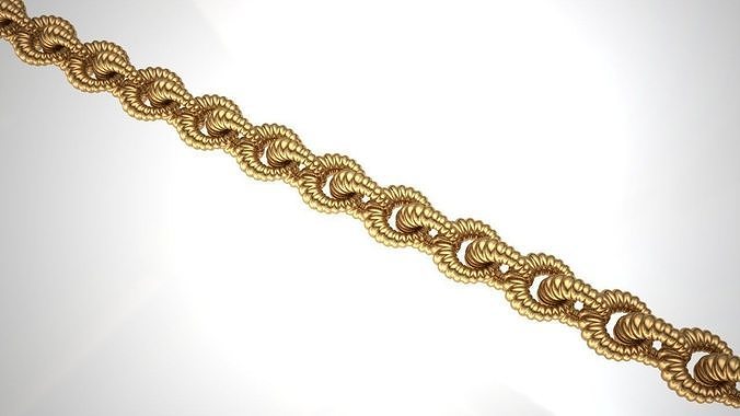 necklace or bracelet chain link new model 3D print model