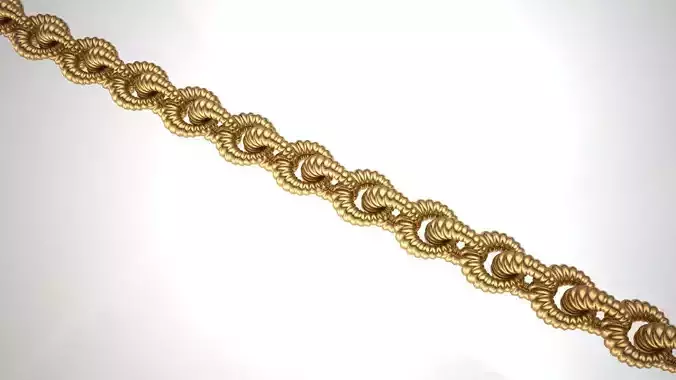 necklace or bracelet chain link new model 3D print model