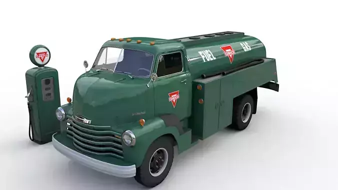 CHEVY 6400 FUEL TRUCK 1949 3D model