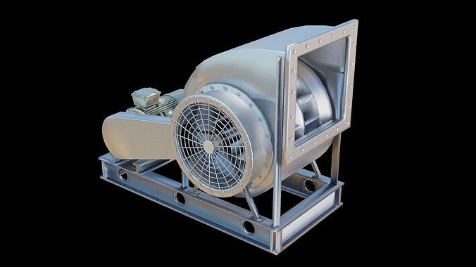 Industrial Blower Fan 3D model