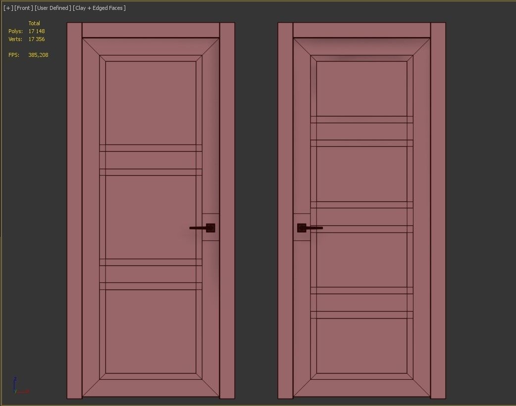 Doors Volkhovets Neo Classic 8003 8004 3D model_3