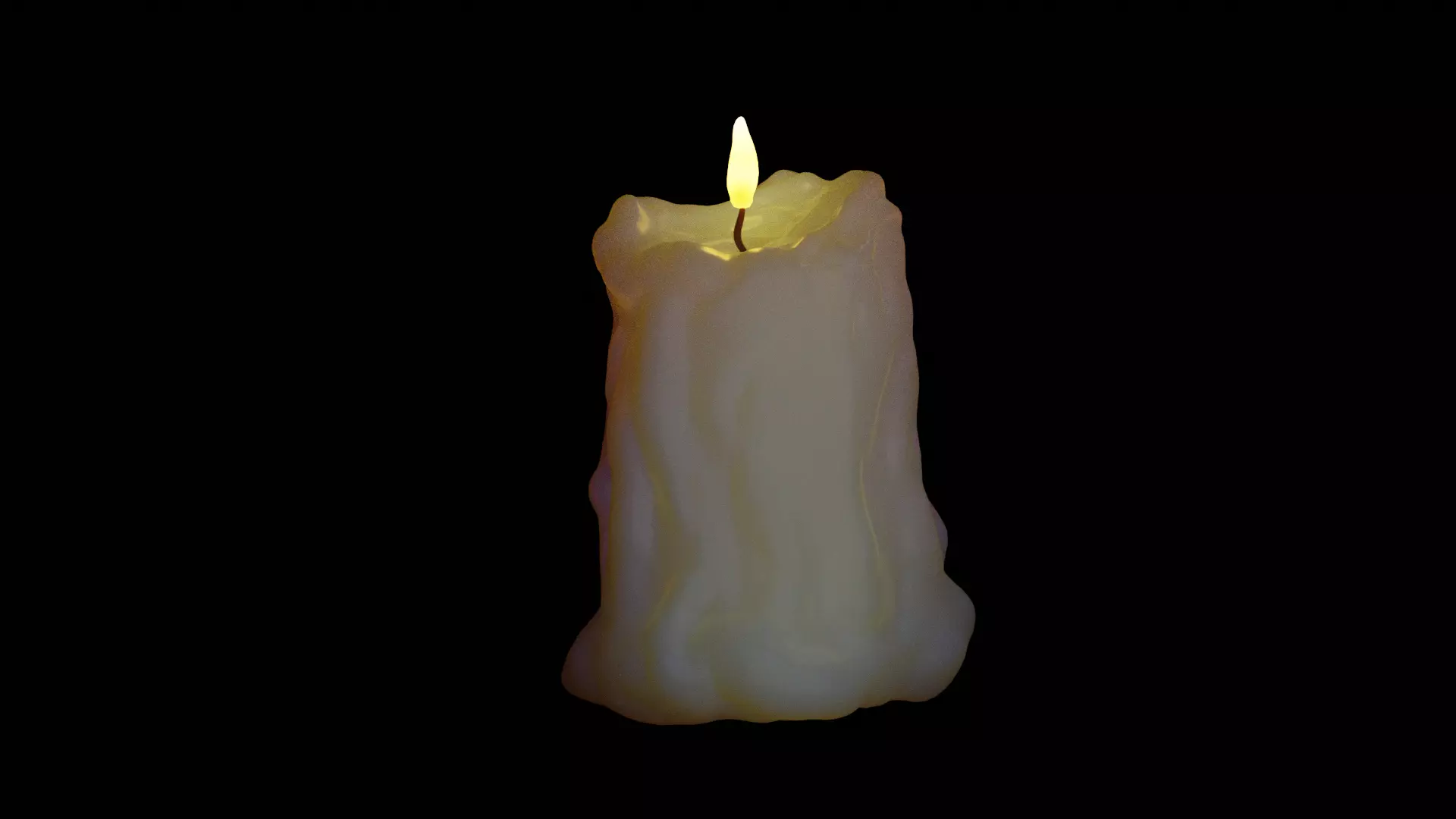 candle 3D model_0