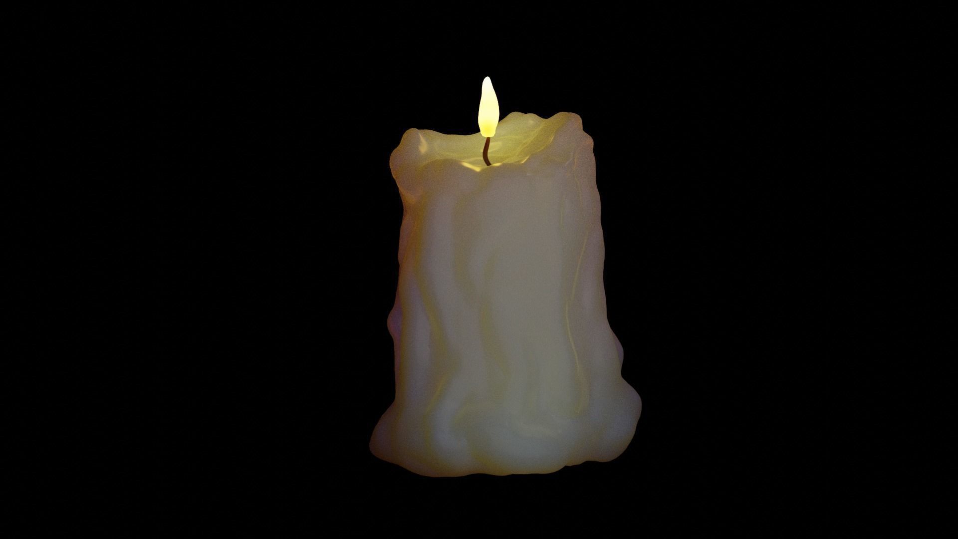 candle 3D model_7