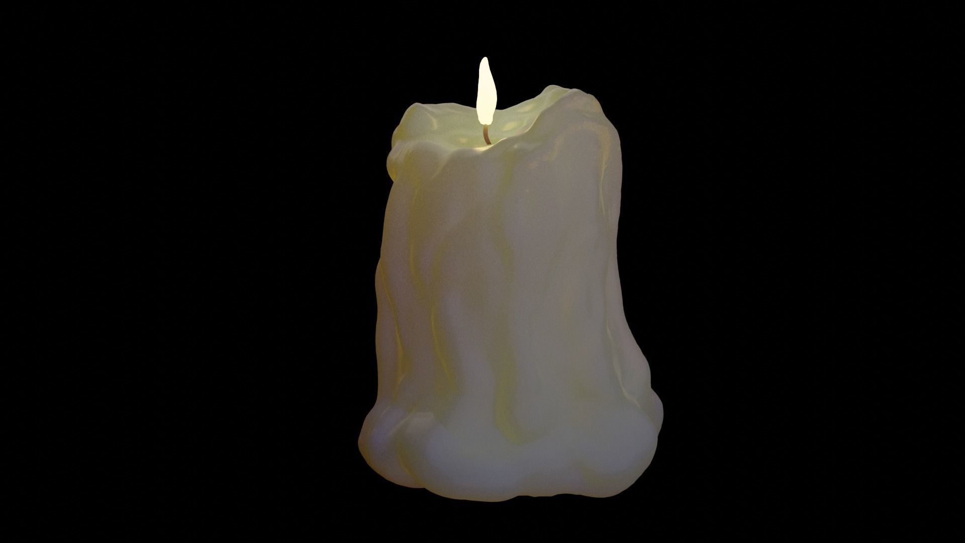 candle 3D model_6