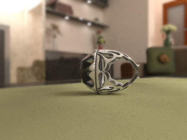 islamic-ring ring Low-poly 3D model