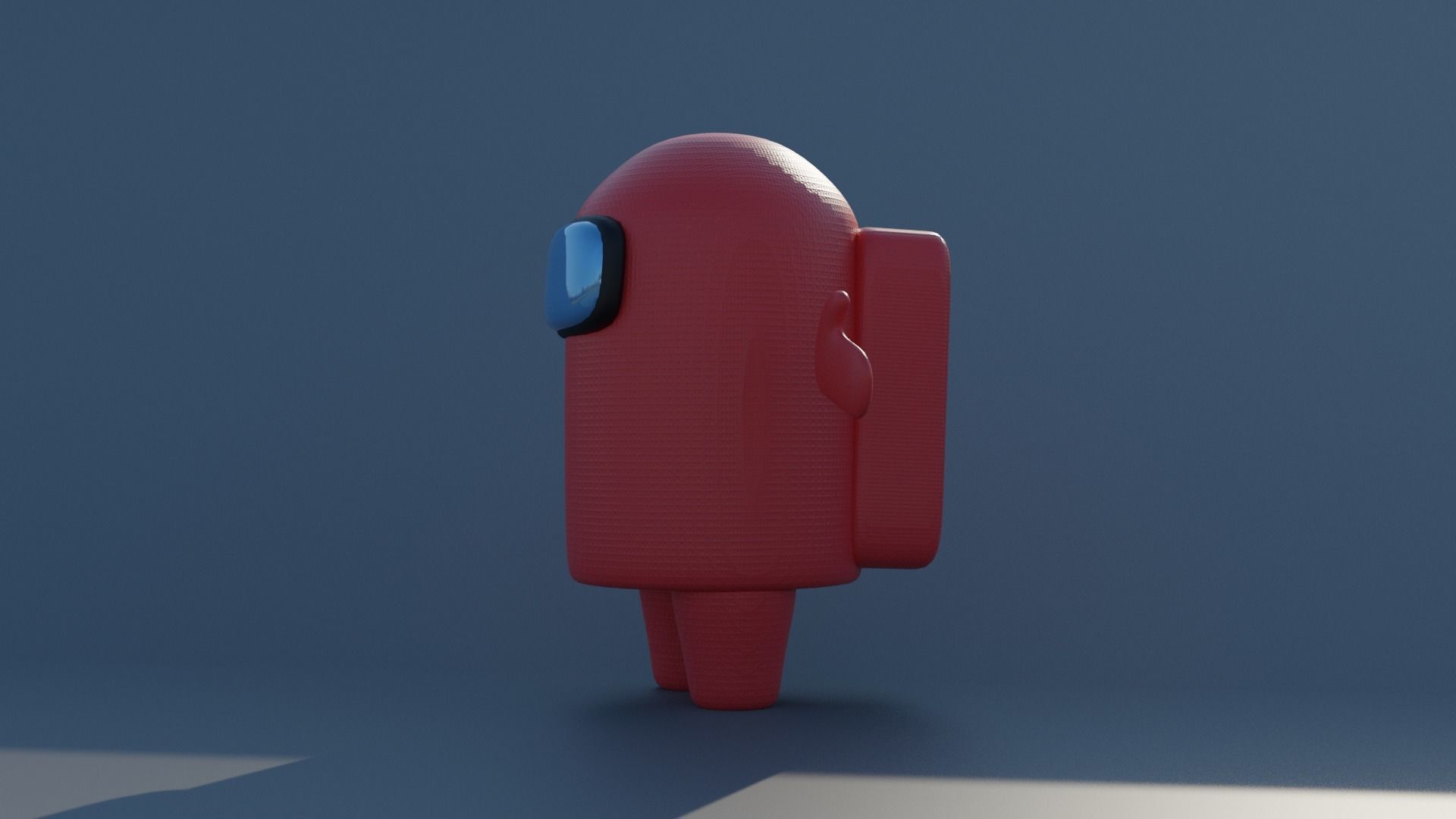 Among Us Character Free low-poly 3D model_2