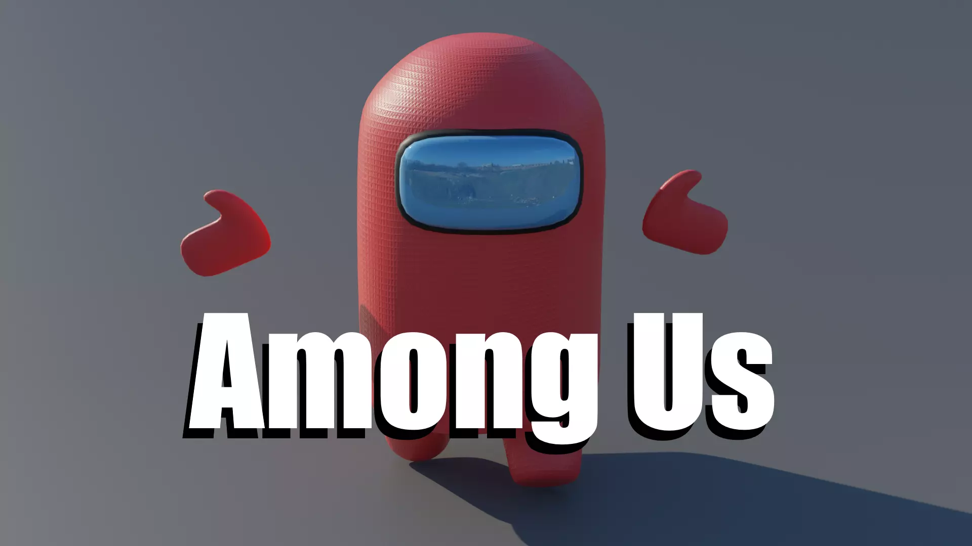 Among Us Character Free low-poly 3D model_0
