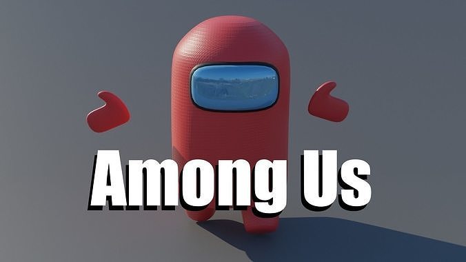 Among Us Character Free low-poly 3D model
