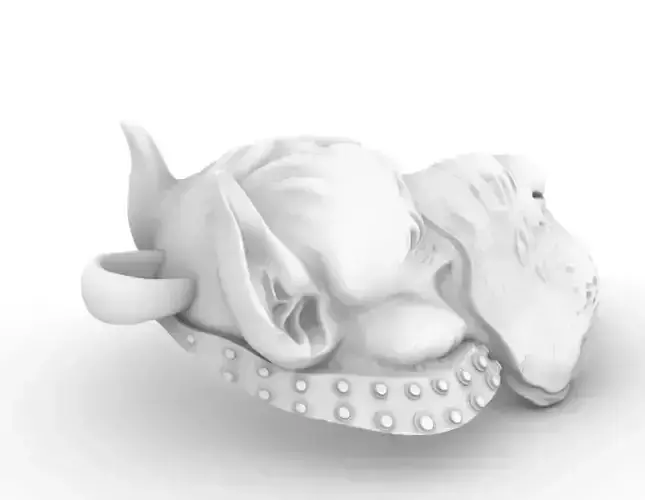 bull dog pendant 3D print model