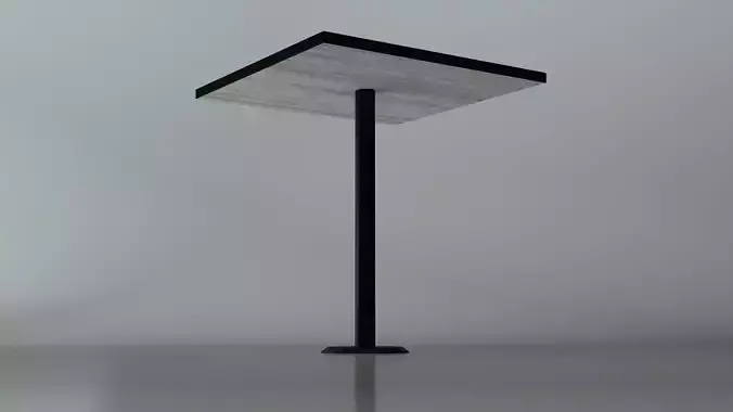 MiniTable square table with base