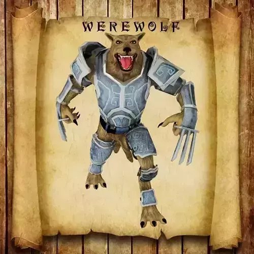 Werewolf armor 3D model
