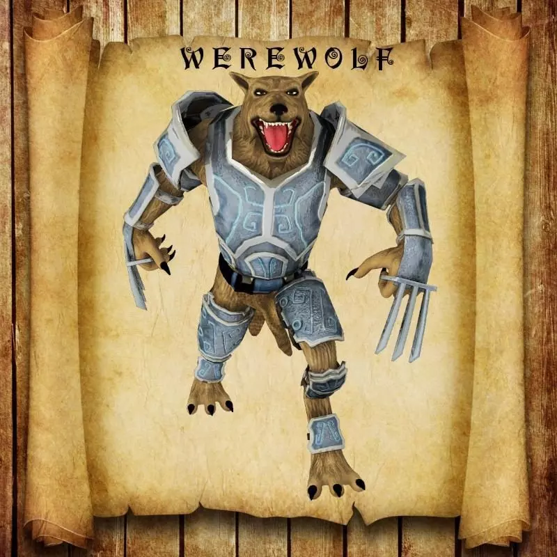 Werewolf armor 3D model_0