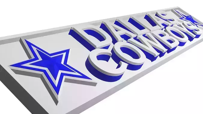 Dallas Cowboys plate 2
