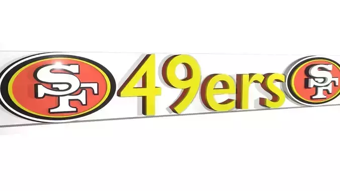 49ers logo variation 1 3D model
