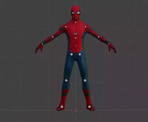 spiderman 3D model spider - man character